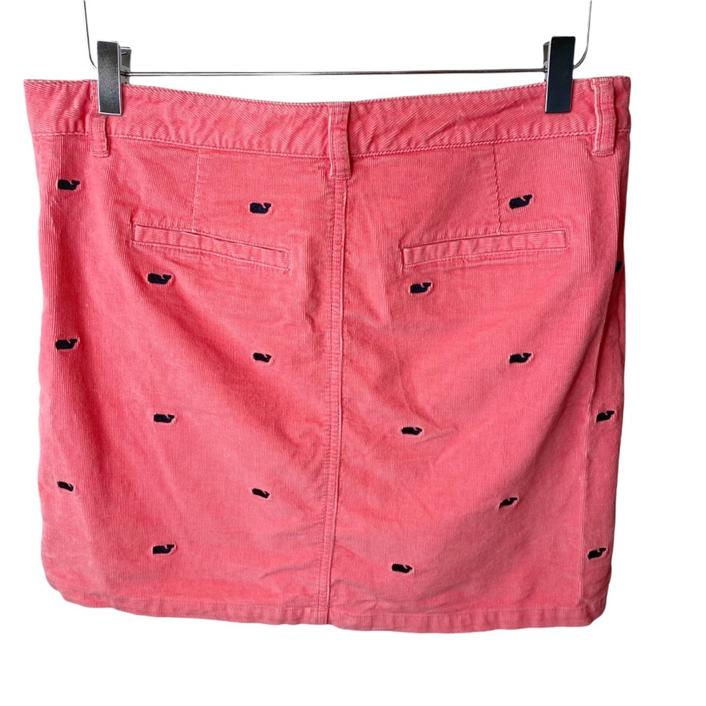 Vineyard Vines Squid Pink Cordoroy Whale Mini Skirt 8 - Picture 4 of 5